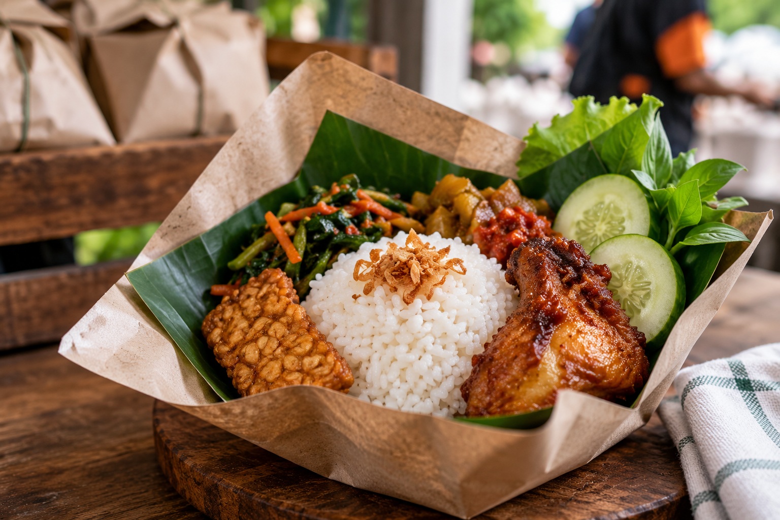 Berbagi nasi YAI